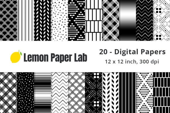 Black and White Geometric Backgrounds: A Modern Design Asset