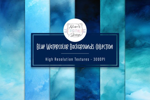 Blue Watercolor Backgrounds: A Designer's Go-To Asset