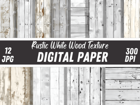 Bring Rustic Charm to Your Designs with Vintage Grunge White Wood Backgrounds