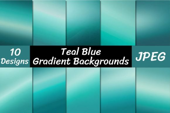 Elevate Your Designs with Teal Blue Gradient Backgrounds