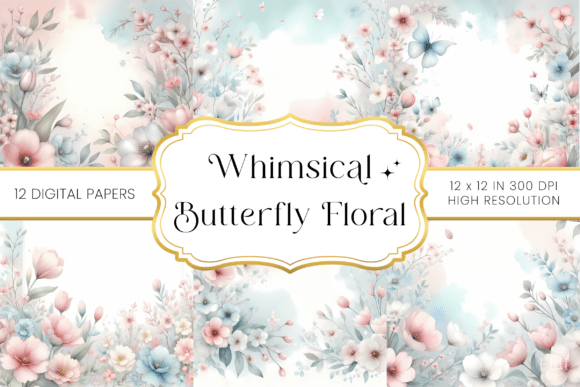 Embracing the Dreamy Allure of Whimsical Butterfly Floral Backgrounds