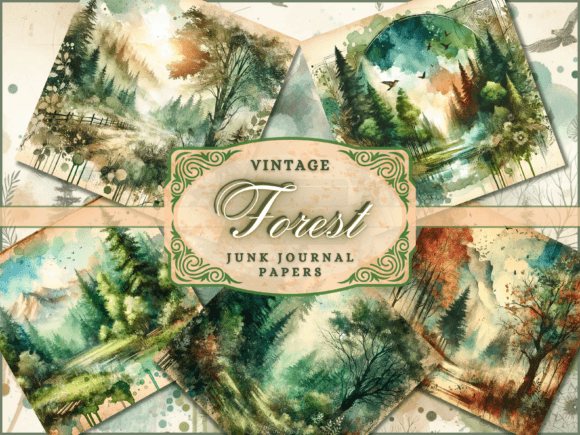 Enchanting Forest Backgrounds: A Digital Woodland Journal