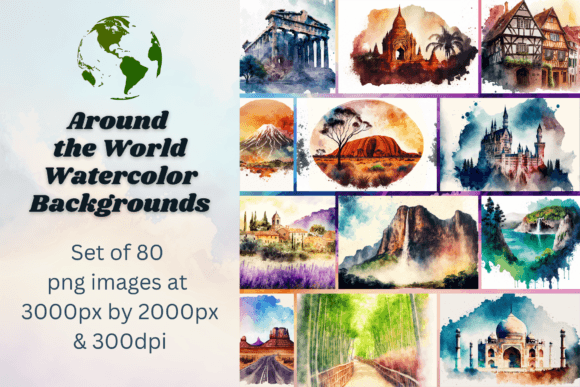 Global Inspiration: Using Watercolor Backgrounds in Design