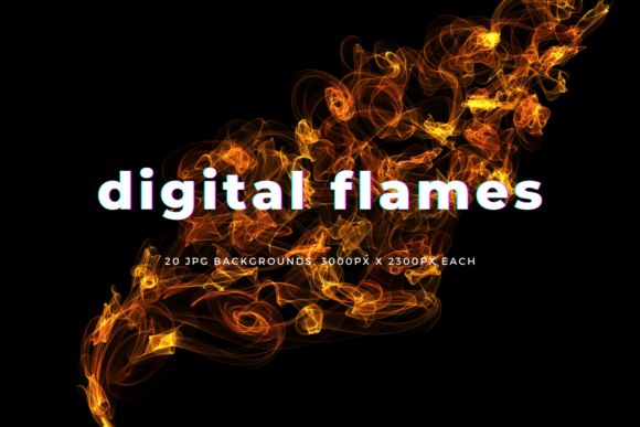 Ignite Your Visuals with Digital Flames Backgrounds