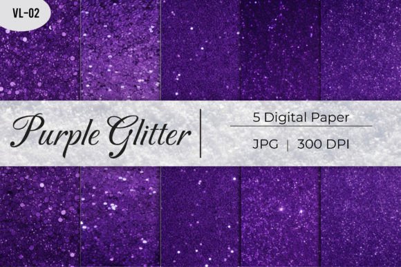 Infuse Your Projects with Sophisticated Sparkle: Purple Glitter Paper Backgrounds