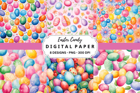 Infuse Your Projects with Springtime Joy: Easter Candy Backgrounds