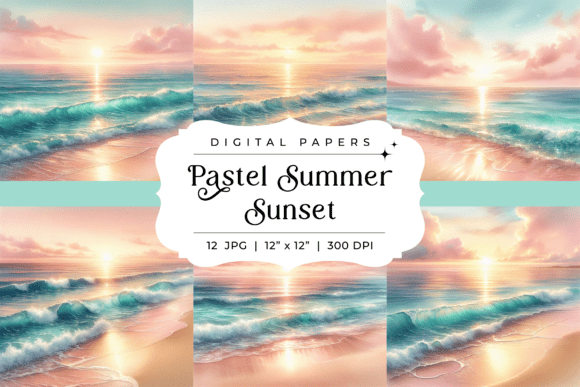 Infuse Your Projects with the Soft Glow of a Pastel Summer Sunset