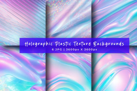 Inject Futuristic Flair with Holographic Plastic Texture Backgrounds