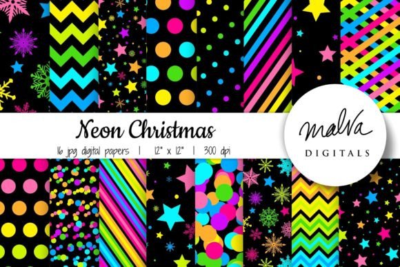 Neon Christmas Patterns Backgrounds: A Modern Holiday Toolkit
