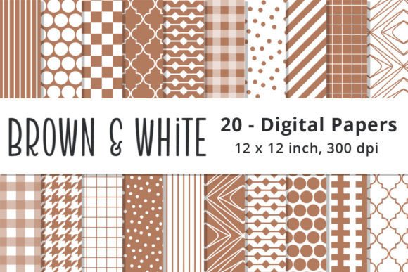 Seamless Brown Digital Paper Backgrounds: Warmth for Every Project