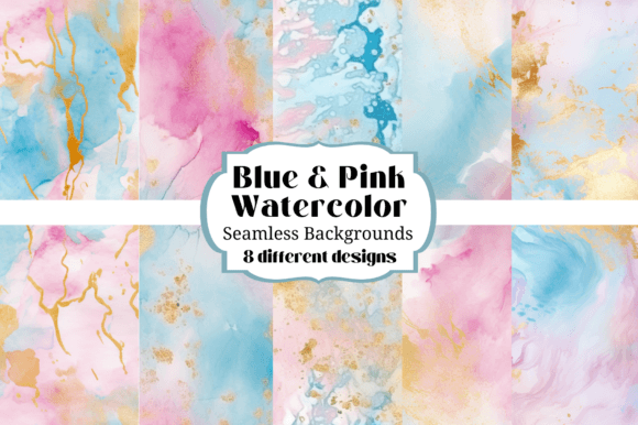 Soft & Dreamy: Using Pastel Pink Blue Watercolor Backgrounds