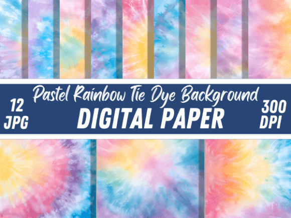 Unleash Vibrant Creativity with Pastel Rainbow Tie Dye Backgrounds