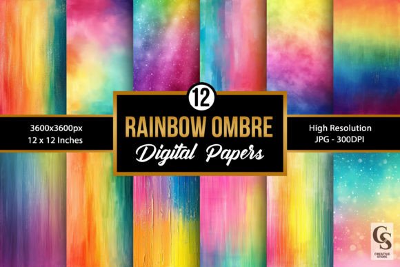 Unlock Creative Energy with Bright Rainbow Ombre Backgrounds