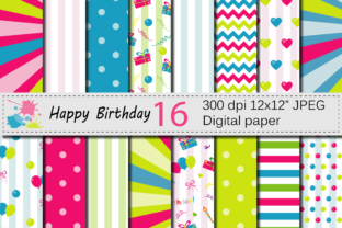 Vibrant Birthday Digital Papers: Your Party Design Toolkit