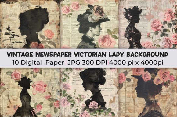Victorian Elegance Reimagined: Using Vintage Lady Backgrounds