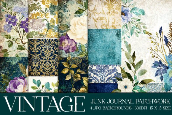 Vintage Quilt Style Backgrounds, S20: A Patchwork of Possibilities