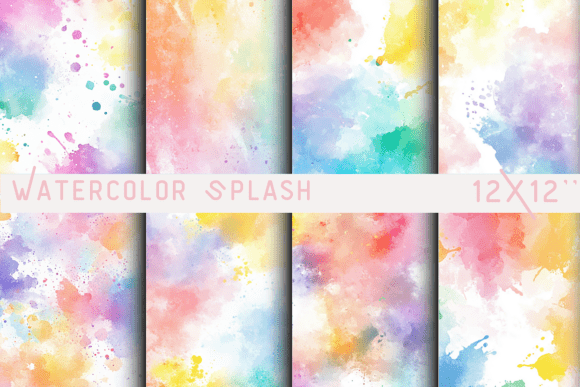 Watercolor Splash Backgrounds: Inject Energy Into Your Designs