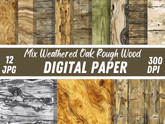 Weathered Oak Rough Wood Backgrounds: Your Design's Authentic Anchor